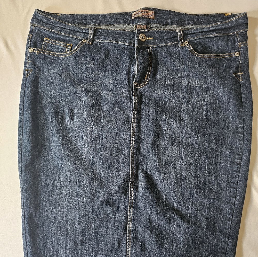 Vintage Breaker Jeans Skirt Size 22 #jeanskirt #skirt #y2k